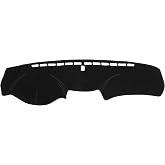 VekAuto Car Dashboard Cover Compatible for Honda Accord 2008-2013, Protective Polyester Black Center Console Interior Trim Dash Cover Mat Pad