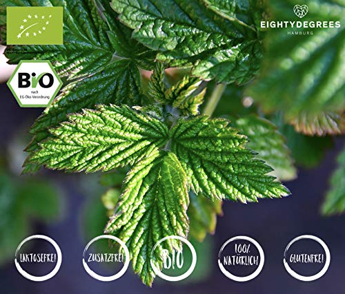 Bio Himbeerblättertee 80g - lose bio Himbeerblätter, geschnitten & 100% naturbelassen, Bio zertifizierter Schwangerschaftstee/Kräutertee - abgefüllt und kontrolliert in Deutschland | Herzlich Natur – Bild 5