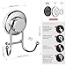 Bathroom Shower Squeegee Chrome Plated Stainless Steel with Matching Suction Cup Hook by HASKO Accessories