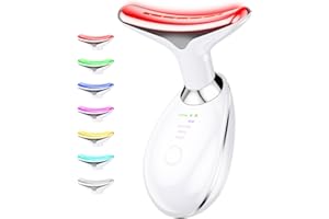 7-in-1 Face Massager, Facial Massager for Face and Neck with 3 Modes, Facial Skin Care Tool with Vibration and Thermal (White