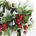 Factory Direct Craft Group of 12 Vinyl Christmas Holiday Classic Holly Picks with Red Berries | Weatherproof Indoor or Outdoors Use
