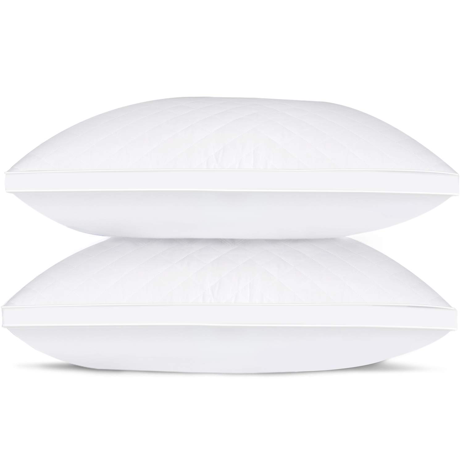 VECELO Queen Size Luxury Quilted Bed Pillows for Sleeping 2 Pack eBay