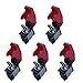 ESUPPORT 12V 20A Red Cover Rocker Toggle Switch SPST ON/Off Car Truck Boat 2Pin Pack of 5 primary