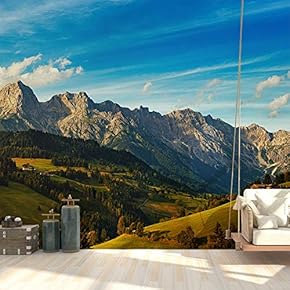 Wall Mural Magnificent Mountain View Removable Wallpaper Wall Sticker for Bedroom Living Room - 66x96 inches