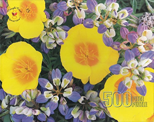 Merrigold Press Poppies & Lupine 500 Piece Jigsaw Puzzle