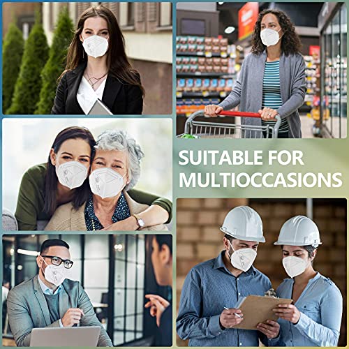 ChiSip KN95 Face Mask, 5 Layer Design Cup Dust Safety Masks, Breathable