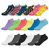 Women’s Low Cut No-Show Fit Socks,Value Pack of 18 Pairs, Sock Size 9–11, Shoe Size 4–10.5 by Sockletics