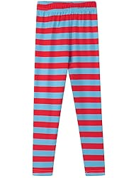 Noomelfish Girls Striped Printed Leggings Soft Full