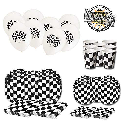 Checkered Flag Party Supplies 72 Pieces Nascar Racing Flag