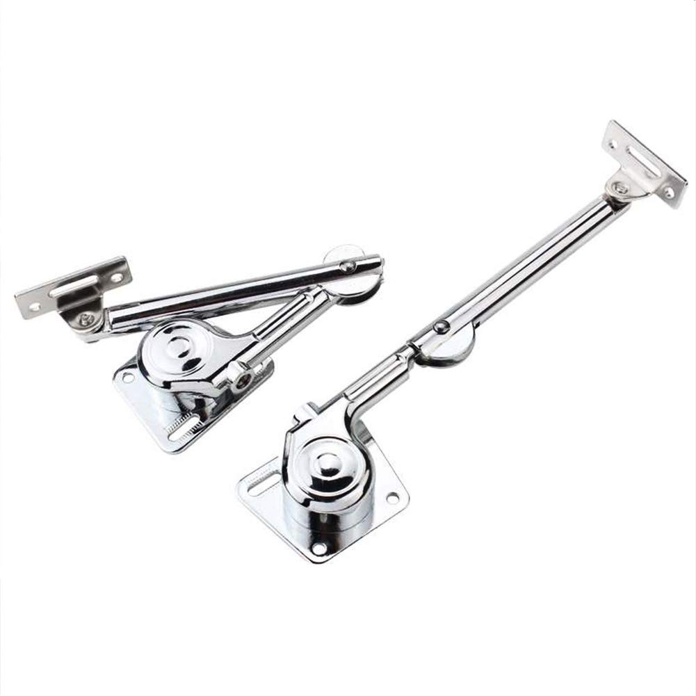 Soft Close Lid Stay, Tiberham Folding Lid Support Hinge Buffer Damper, Soft-Down Hydraulic Support Hinge for Kitchen Cabinet Door Cupboard Toy Box Lid Lift Up Stay (Pack of 2)