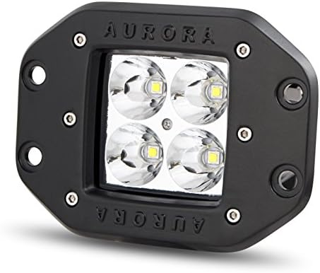 Aurora LED 2" Cube Working Light. 12W Unit With 4X3W LED Chips. Flood Beam Pattern At 300M, 1580 Lumen, 9-36V