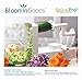 Spiralizer Vegetable Slicer by BloominGoods, with Innovative 4-In-1 Twisting Blade | Zucchini Veggie Spiral Cutter, Noodle & Pasta Maker
