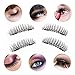 Magnetic Eyelashes 3D Lashes Magnetic Fake Eye Lashes 3D Reusable Soft False Eyelashes No Glue Cover the Entire Eyelids for Natural Look (4 PCS)