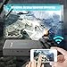 TOUMEI Video Projector, 3D DLP 1080P HD, 3800 Lumens, Wireless Screen Share for iOS iPhone iPad Android Bluetooth 4.0 Keystone Correction, HDMI/TF/USB, No Built-in battrery, with Free 3D Glasses