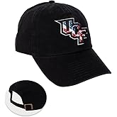 Desert Cactus University of Central Florida Baseball Hat Knights UCF Brimmed Embroidered Hats Cap Adjustable Cloth Strap Adult (Style 2) Black