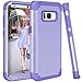 Phone Case for Galaxy S8 Case,Premium Bumper Slim 3in1 Shock Absorption and Dust Resistant Bumper Premium Case Slim Fit Dual Layer Protective Cover for Samsung Galaxy S8 2017 … (Light Purple)