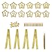 Baby's 1st Birthday Decorations- 12 Month Photo Banners,Wild One Birthday Banners,Wild One Cupcake Topper,the Wild One Party Supplies (wild one) (Gold)