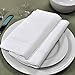 Bumblebee Linens White Linen Hemstitched Dinner Napkins Set of 4 20