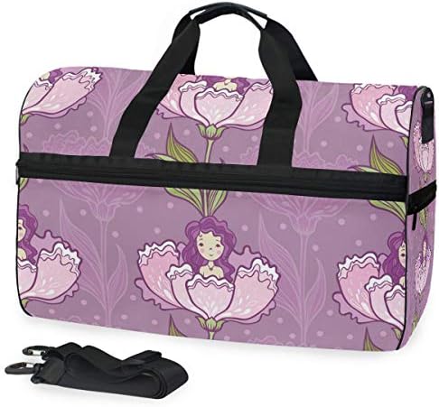 Thumbelina The Flower Big Travel Bag Top Fashion Weekender Large Capacity Camping Fitness Sports Luggage for Women Men