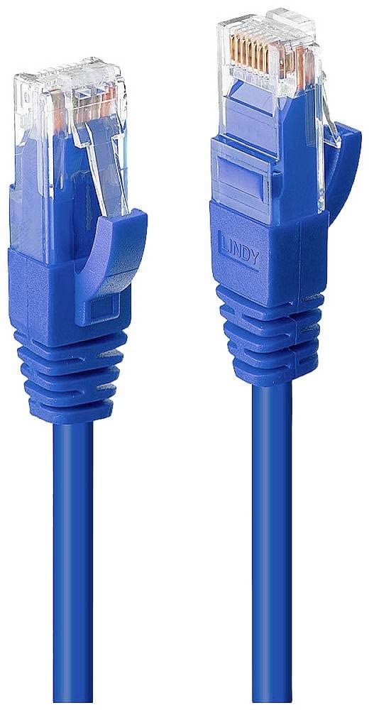 LINDY UTP Cat. 6 cable blue 10 m LSOH with Test Protocol