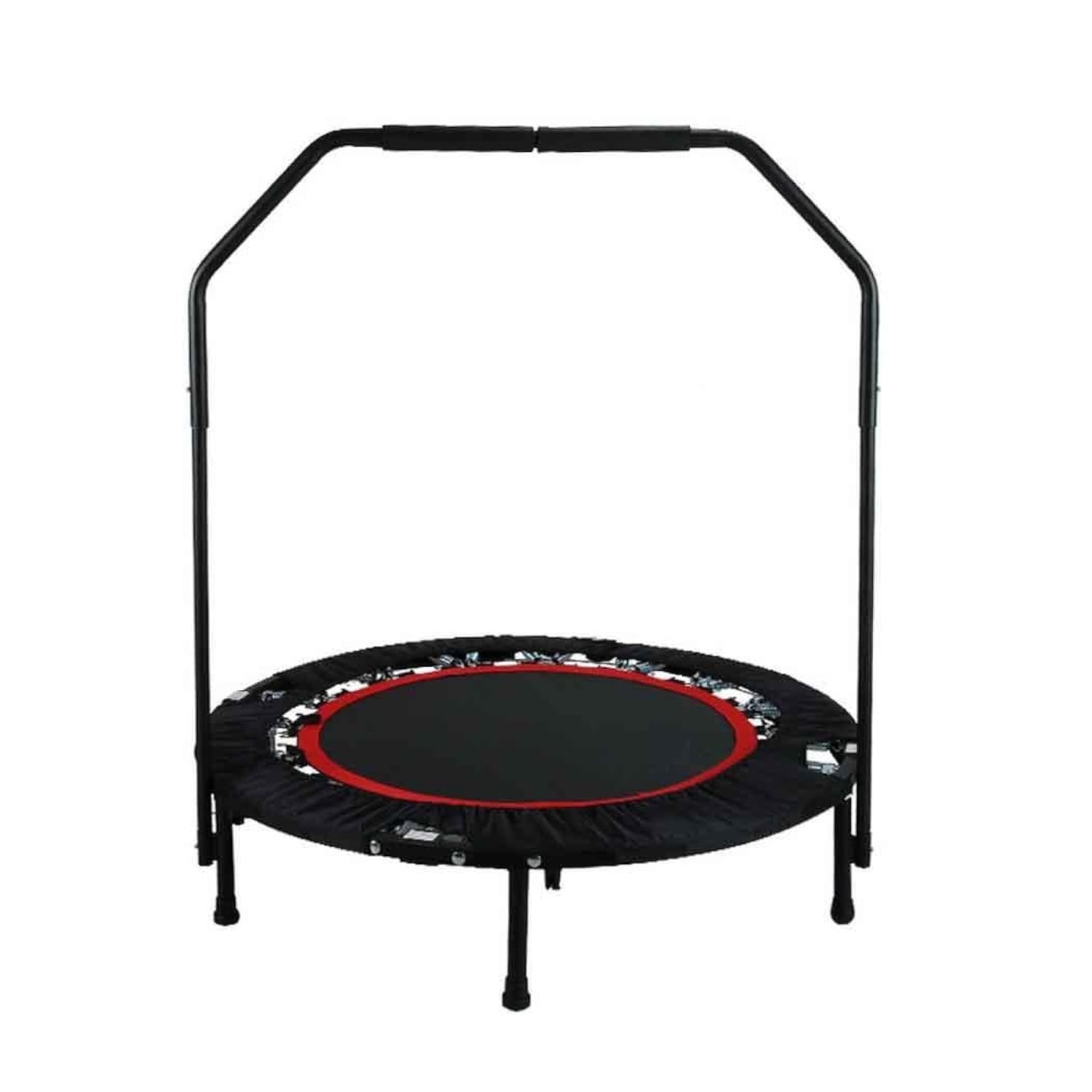 cooshional Cama Elástica Trampolín Plegable Fitness con Mango Ajustable Carga Máxima de