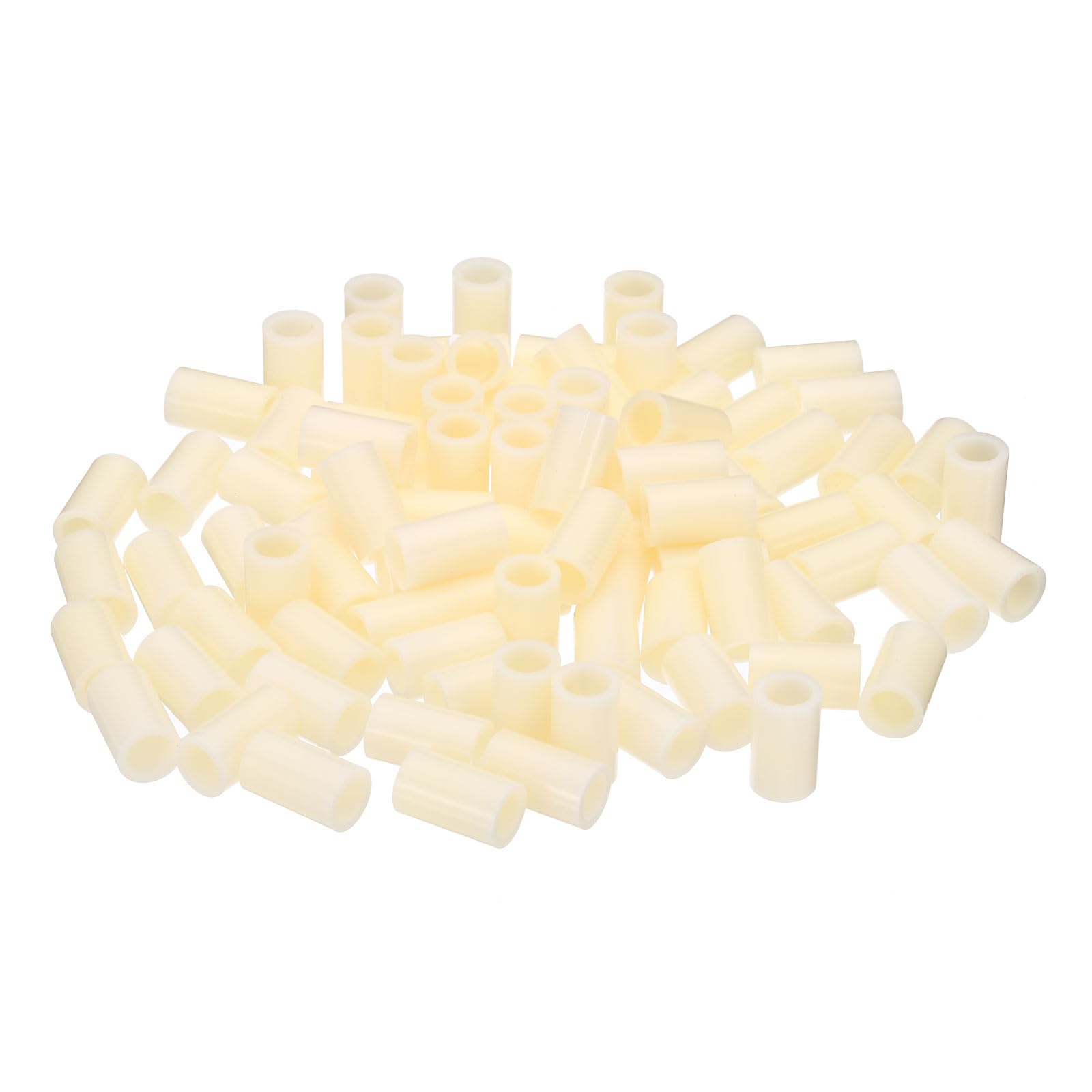 PATIKIL M8 Round Spacer Washer Set, 100 Pcs 8.2mm ID, 12mm OD, 20mm Length Plastic Standoff for M8 Screws — image 1