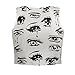 EFINNY Women Cry Eyes Pattern Sleeveless Shirt Scoopneck Short Crop Top US2