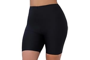 JOYBIK Women's 7" Plus Size High Waisted Boardshorts Swimsuit Boy Shorts Bikini Bottoms Swim Shorts