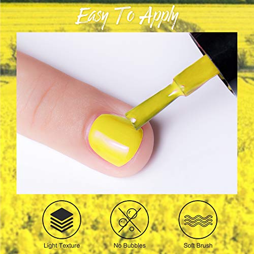 Rosalind Gel Nail Polish Kit 6PCS Neon Gel Polish Summer & Winter Gel Nail Polish Set Suitable Manicure Nail Art