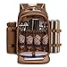 Apollo Walker Picnic Backpack Bag for 4 Person with Cooler Compartment,Wine Bag, Picnic Blanket(45