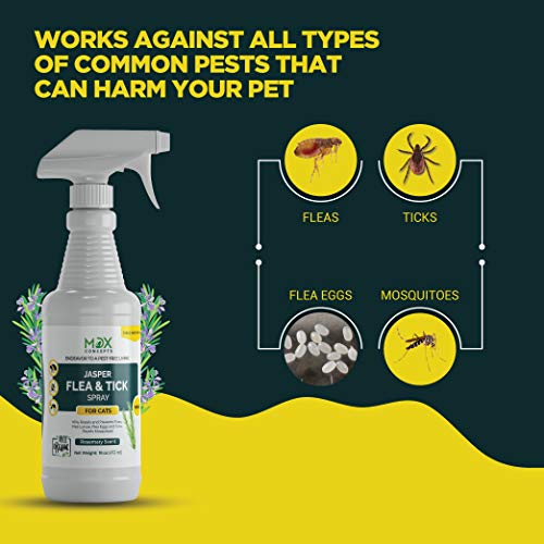 mdxconcepts Organic Flea and Tick Control Spray for Cats Made in USA