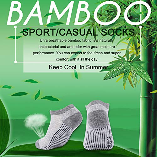 Bamboo-Socks-Sunew-Unisex-Super-Soft-Cushioned-Comfortable-Wicking-Moisture-No-ShowLow-cut-Workout-Socks-136-Pairs