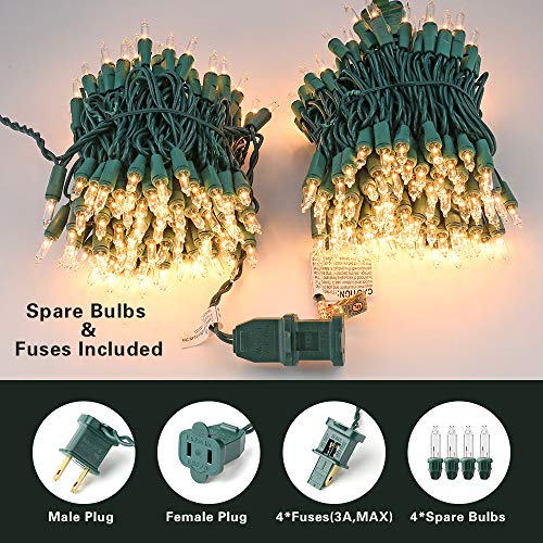 PhilzOps Christmas Lights, 69.6ft 300 Count Mini Christmas Lights, 120V UL Certified