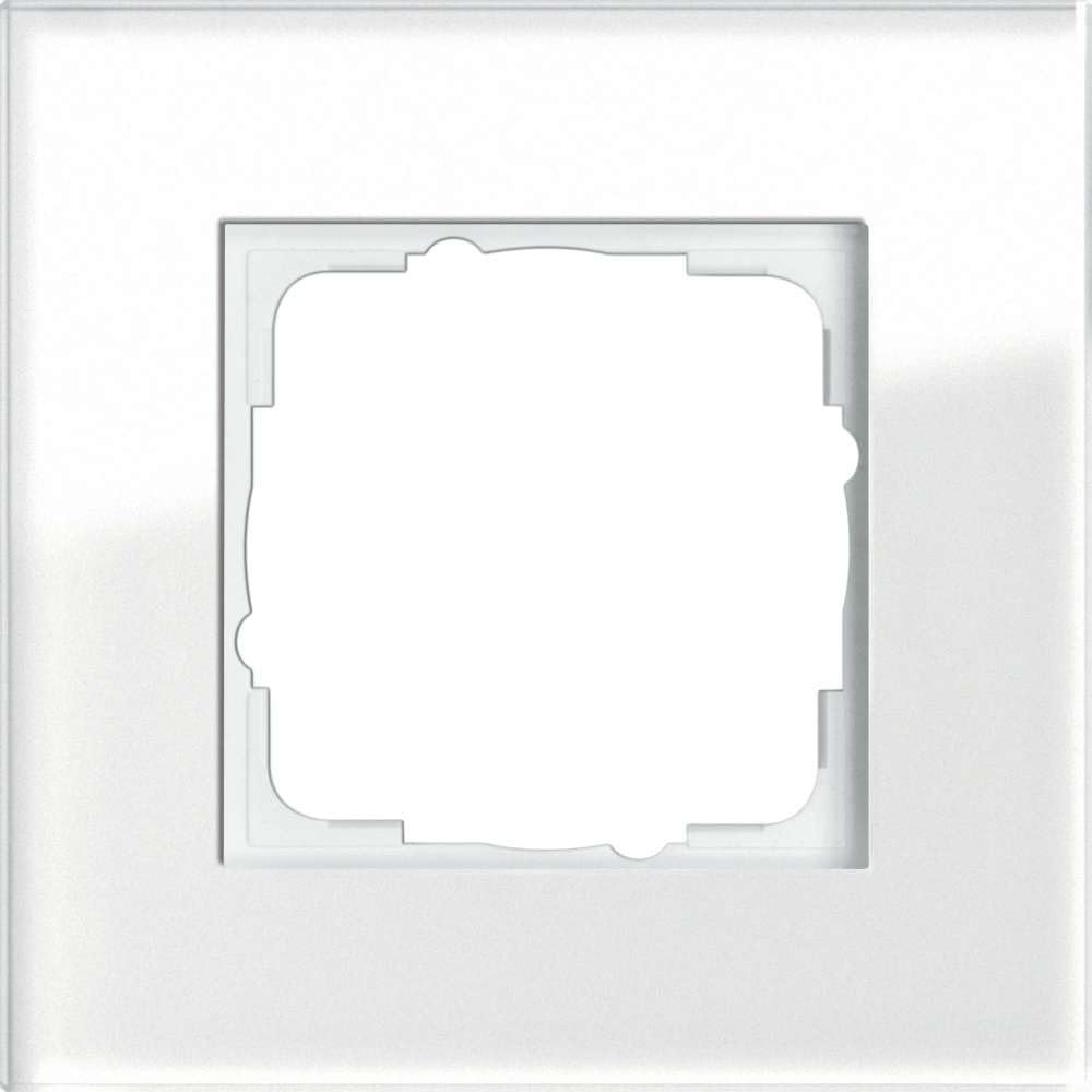Gira Frame 021112 Single Esprit Glass White