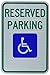 Tapco R7-8 Engineer Grade Prismatic Rectangular ADA Handicap Sign, Legend 