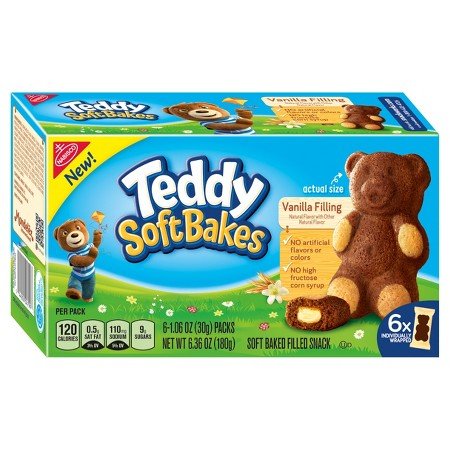 Nabisco Teddy Soft Bakes Vanilla Filling 6.36 oz