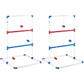 OLIXIS Ladder Ball for All Ages, Bolas, Carry Bag &amp; Scoreboards, White | All-ages family fun for any occasion. Sturdy frame, easy setup, built-in scoring, lightweight &amp; portable.