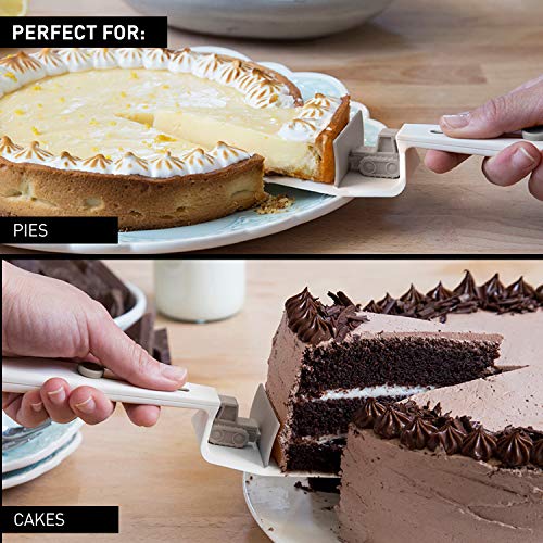 Peleg Design CakeDozer Cool Pie and Cake Server With a Small Equipped Bulldozer, Gray - Thumbnail 2