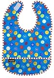 Kushies Waterproof Bib, Blue Circle, Infant