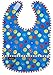 Kushies Waterproof Bib, Blue Circle, Infant