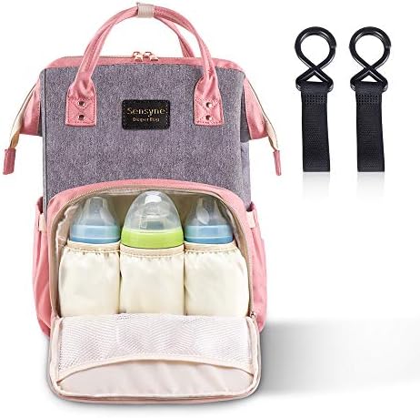 Diaper Bag Backpack, Sensyne Multi Function Waterproof Travel Baby Bag Large