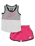 NIKE Baby Girls' 2-Piece Outfit - Rush Pink, 12