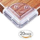 20 Pack Baby Safety Corner Guards Clear - CrazyLynX Smile Table Corner Guards Bumpers Protect Child - Rubber Baby Proofing Anti-Collision Safety Corner Protector for Desk Bed Cupboard Furniture Edge