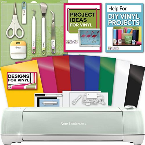 Cricut explore air 2 machine bundle - tool kit, vinyl p…