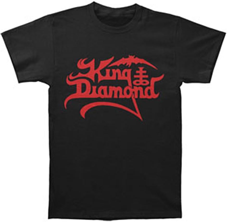 King Diamond Men's Logo Red On Black T-shirt Black