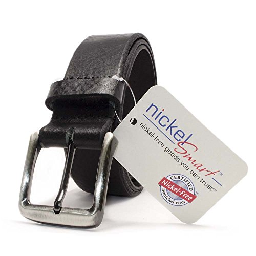 Nickel Free Belt -Handmade in USA-New River Black 34"