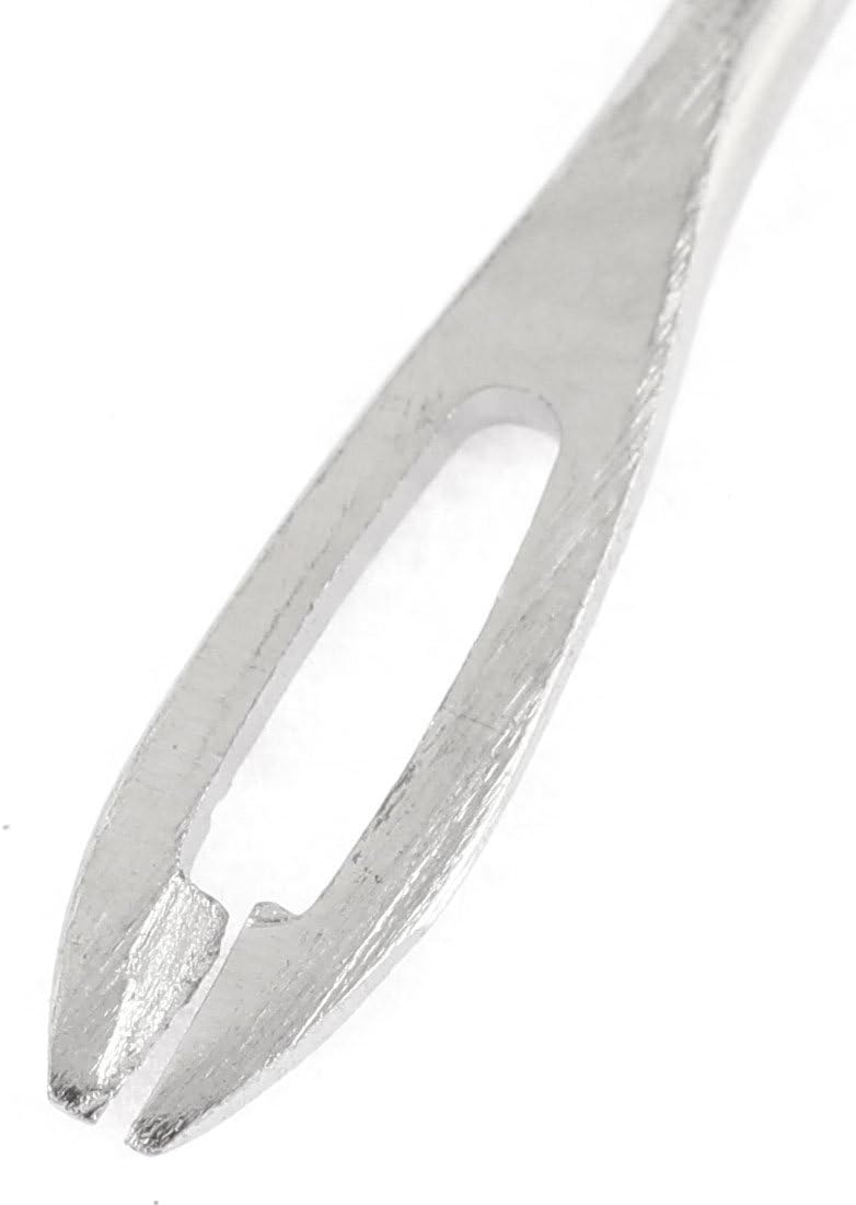 sourcing map T Handle Plug Insertion Tool Tire Repair Replacement Needles 5pcs, Silver Tone - Image 3