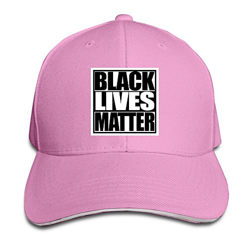 Runy Custom Black Lives Matter Adjustable Sandwich Hunting Peak Hat & Cap Pink