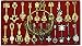 Rulercosplay Fairy Tail Lucy New Collection Set of 25 Golden Zodiac Keys and Chain