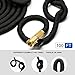 PhoebusTech 100ft Expandable Garden Hose Set, Extends to 100ft Handy & Kink-Free, 5000 Denier Woven Casing with a 8-Pattern Spray Gun, Hook, Brass Fittings, Free Storage Bag